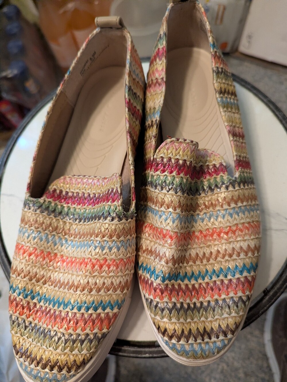 Excellent Kelly & Katie feni Pretty Woven Espadrilles Sz 8.5